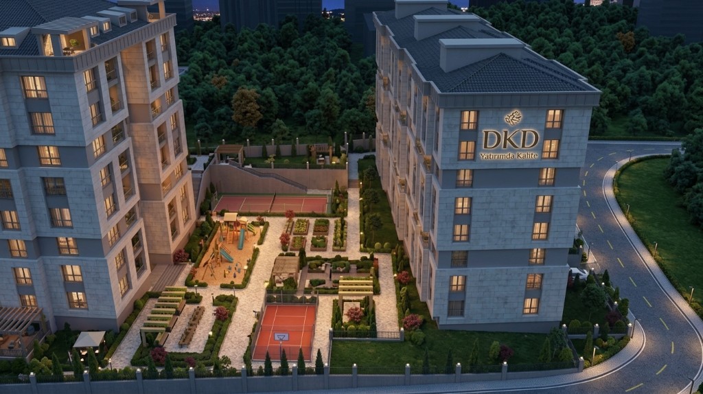 Özlem Sitesi avlu, spor ve oyun alanları