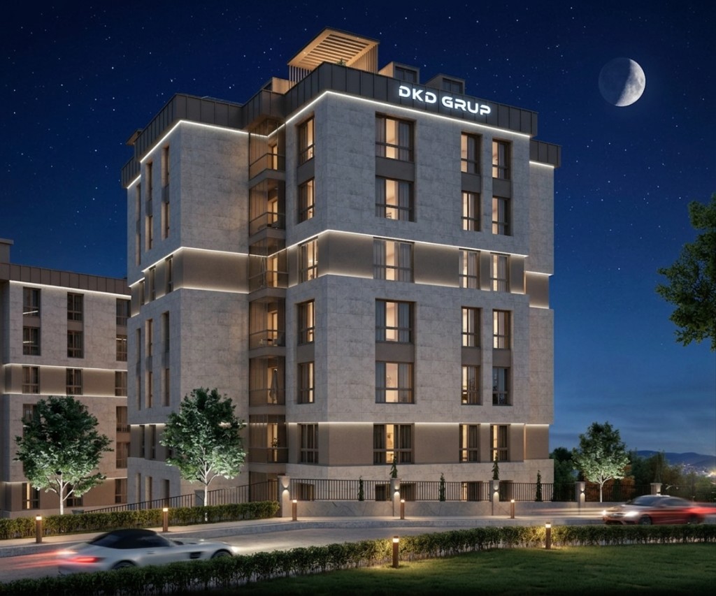 DKD Özlem Sitesi gece cephe
